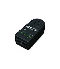 Forza Surge Zion 2K10 - Supresor de sobrevoltaje - 110V US - 1 RJ45 - 1 Salida - Rango de Voltaje 90-140 VAC - Proteccion de Picos IMAX 18000A - Color Negro