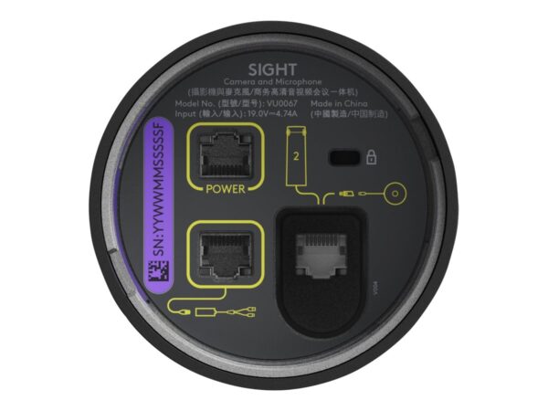Logitech Sight - Cámera de conferencias - color - 4K - audio - PoE Plus