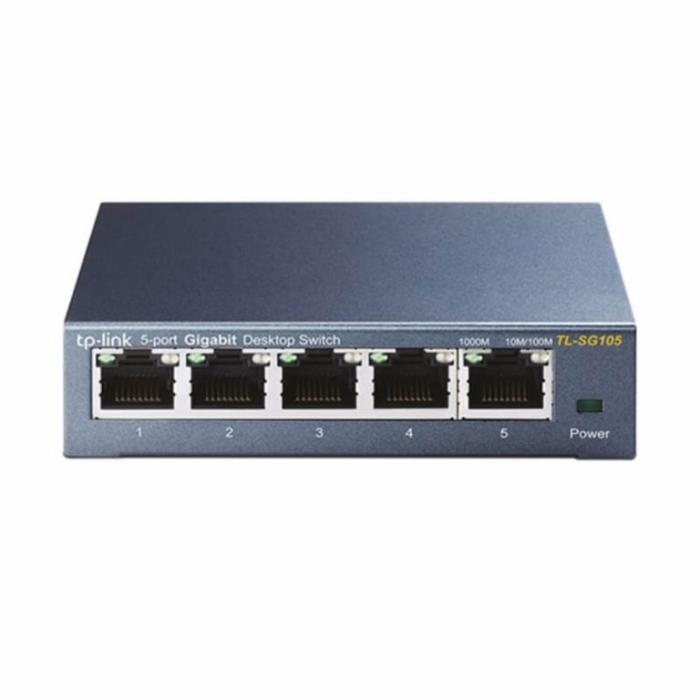 TP-Link TL-SG105 5-Port Metal Gigabit Switch - Conmutador - sin gestionar - 5 x 10/100/1000 - sobremesa