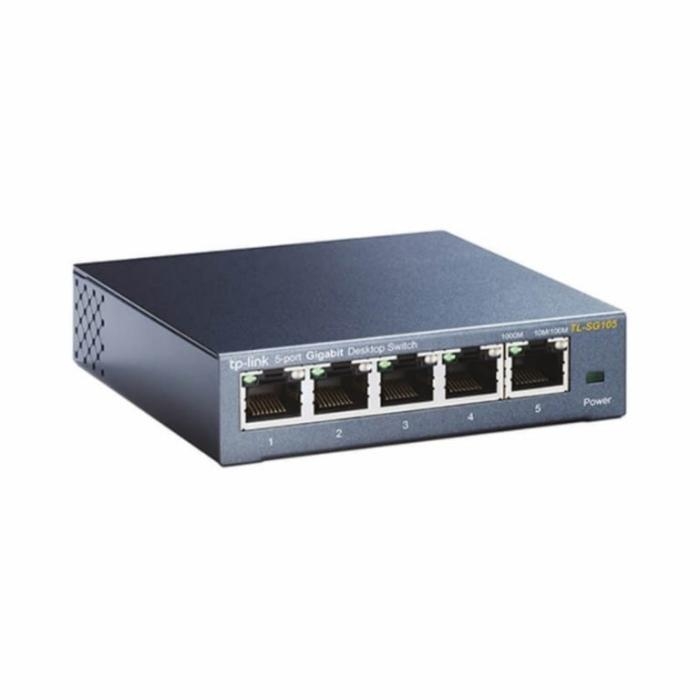 TP-Link TL-SG105 5-Port Metal Gigabit Switch - Conmutador - sin gestionar - 5 x 10/100/1000 - sobremesa