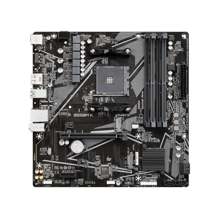 TARJETA MADRE GIGABYTE B550M K AM4 MICRO-ATX DDR4
