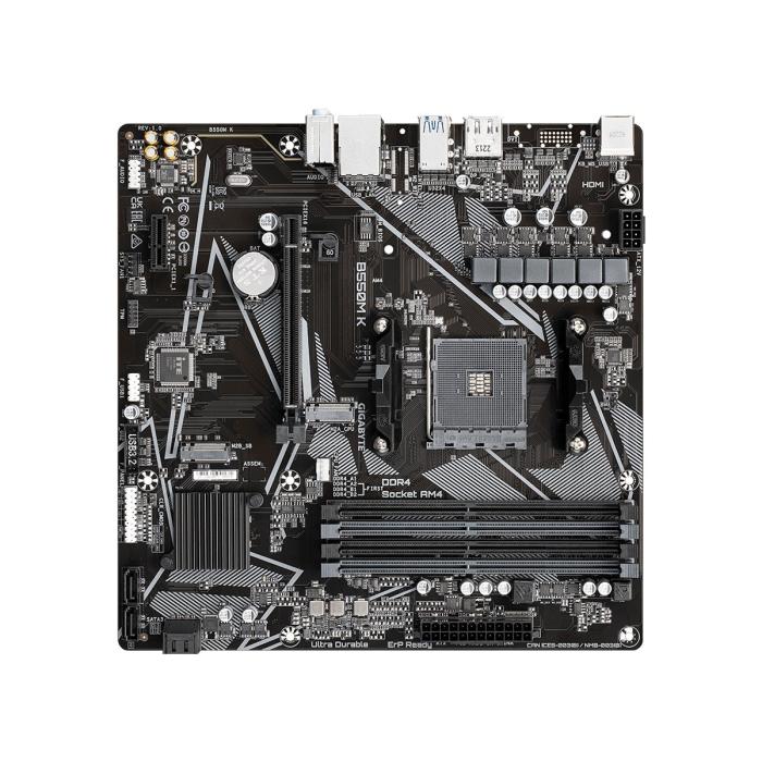 TARJETA MADRE GIGABYTE B550M K AM4 MICRO-ATX DDR4