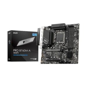 TARJETA MADRE MSI PRO B760M-A WIFI LGA1700 MICRO-ATX DDR5 911-7D99-007