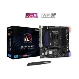 TARJETA MADRE ASROCK B760M PG RIPTIDE WIFI LGA1700 MICRO-ATX DDR5 MB-B760MPGRIPW