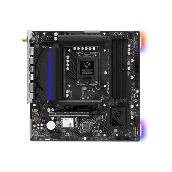 TARJETA MADRE ASROCK B760M PG RIPTIDE WIFI LGA1700 MICRO-ATX DDR5 MB-B760MPGRIPW