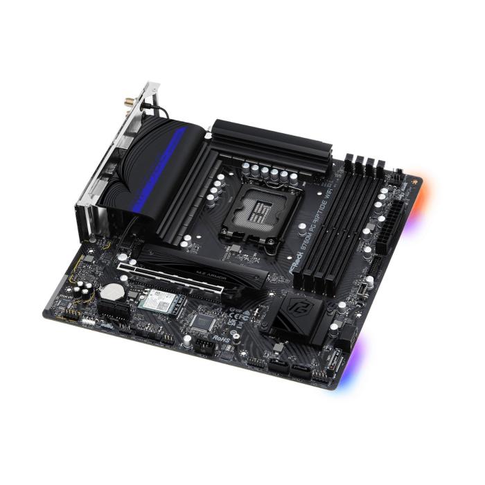 TARJETA MADRE ASROCK B760M PG RIPTIDE WIFI LGA1700 MICRO-ATX DDR5 MB-B760MPGRIPW