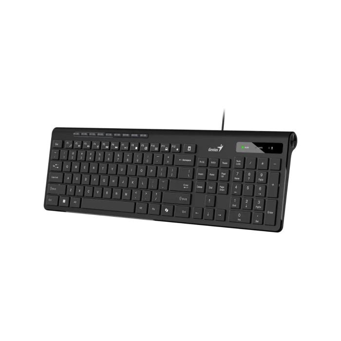 TECLADO GENIUS SLIMSTAR 230II MEMBRANA ALÁMBRICO USB ESPAÑOL 31310048401