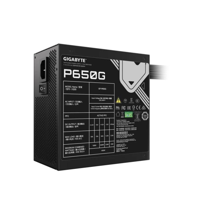 FUENTE DE PODER GIGABYTE GP-P650G 650W 80 PLUS GOLD NO MODULAR ATX