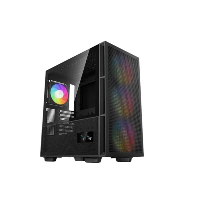 CASE GAMING RGB DEEPCOOL CH560 DIGITAL MID TOWER 3 VENTILADORES DE 140MM Y 1 DE 120MM CON VIDRIO LATERAL Y MALLA FRONTAL R-CH560-BKAPE4D-G1