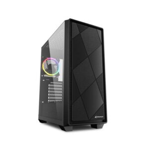 CASE GAMING RGB SHARKOON VS8 MID TOWER VENTILADORES 3 DE 120MM CON VIDRIO LATERAL 4044951039081