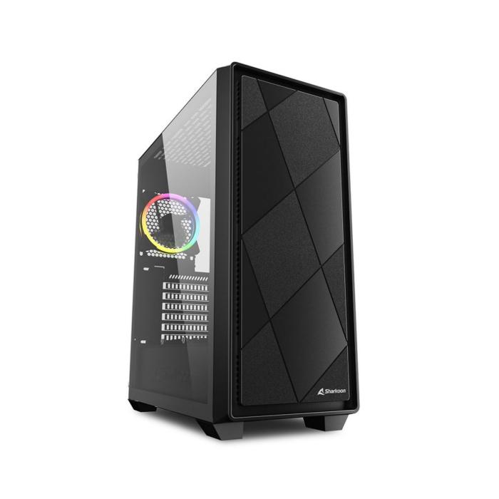 CASE GAMING RGB SHARKOON VS8 MID TOWER VENTILADORES 3 DE 120MM CON VIDRIO LATERAL 4044951039081