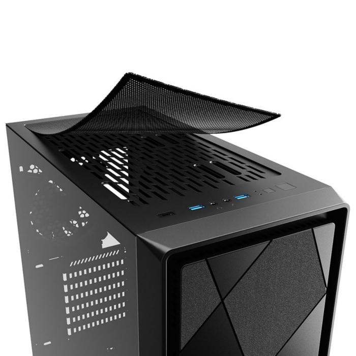 CASE GAMING RGB SHARKOON VS8 MID TOWER VENTILADORES 3 DE 120MM CON VIDRIO LATERAL 4044951039081