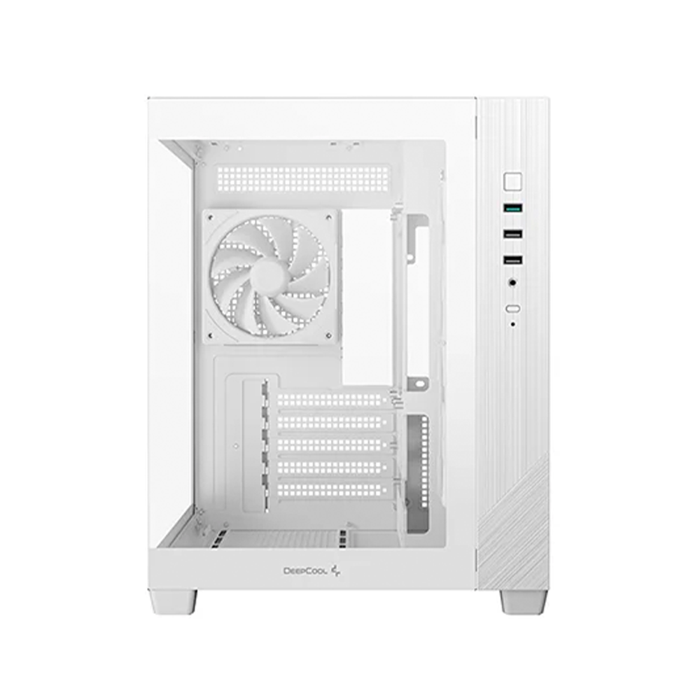 CASE DEEPCOOL CG330 3F WH MID TOWER VENTILADORES 3 DE 120MM R-CG330-WHNGM3-G