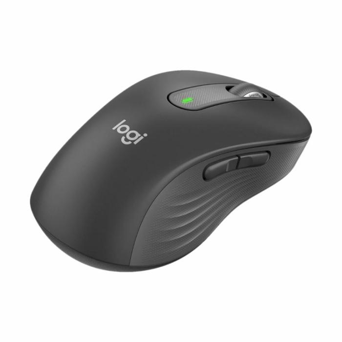 Logitech Signature M650 L LEFT - Ratón - tamaño completo - zurdo - inalámbrico - 2.4 GHz, Bluetooth - receptor de USB Logitech Logi Bolt - grafito