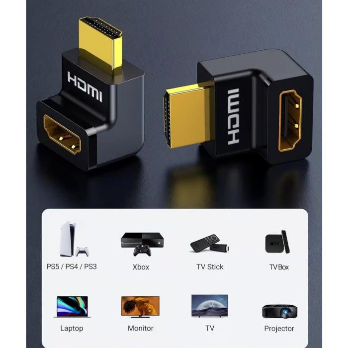 ADAPTADOR CURVO UGREEN HD112 HDMI A HDMI 4K 1080P 20110
