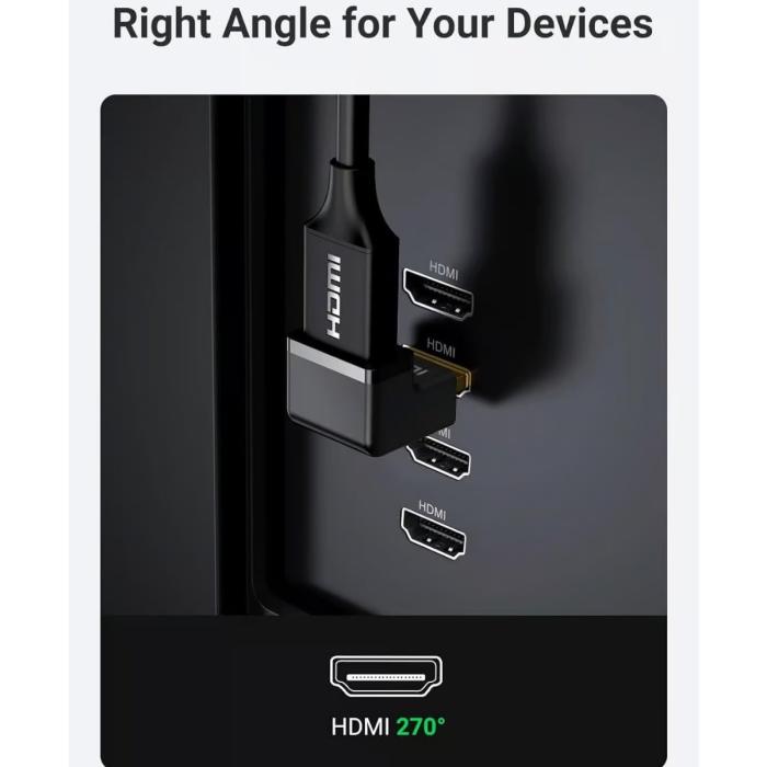 ADAPTADOR CURVO UGREEN HD112 HDMI A HDMI 4K 1080P 20110