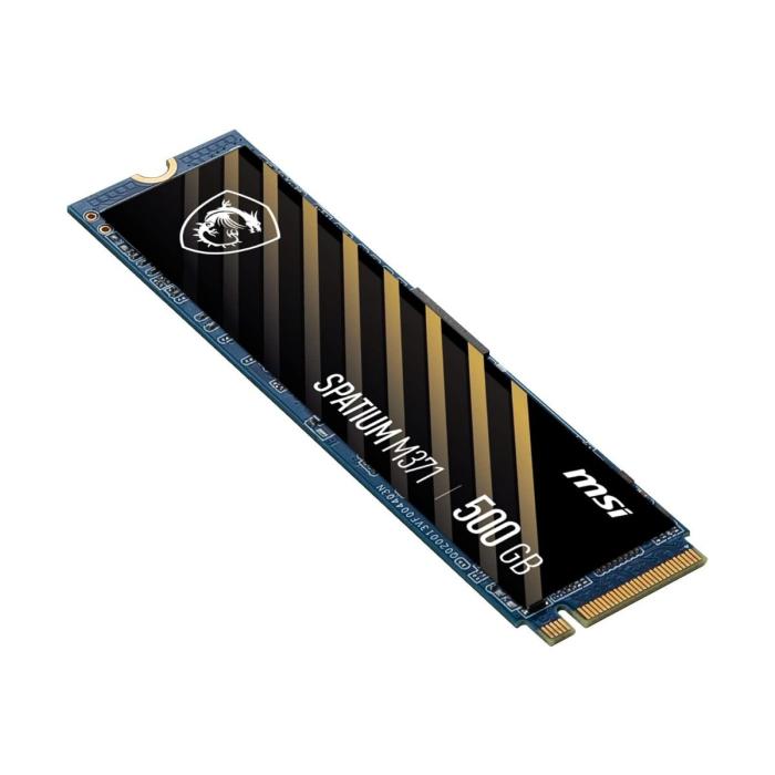 HD INTERNO SOLIDO 500GB MSI SPATIUM M371 M.2 2280 PCIE GEN3 X4 2200MB/S / 1150MB/S S78-440K160-P83 N