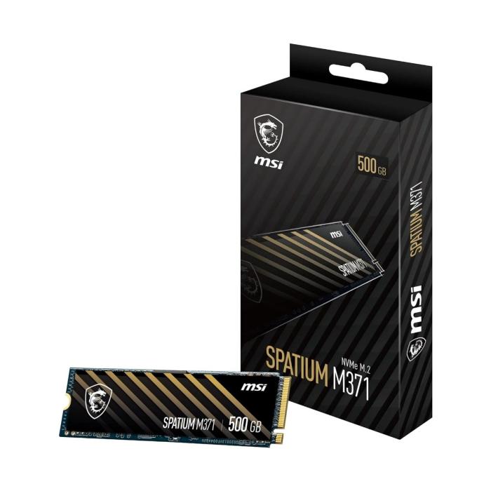 HD INTERNO SOLIDO 500GB MSI SPATIUM M371 M.2 2280 PCIE GEN3 X4 2200MB/S / 1150MB/S S78-440K160-P83 N