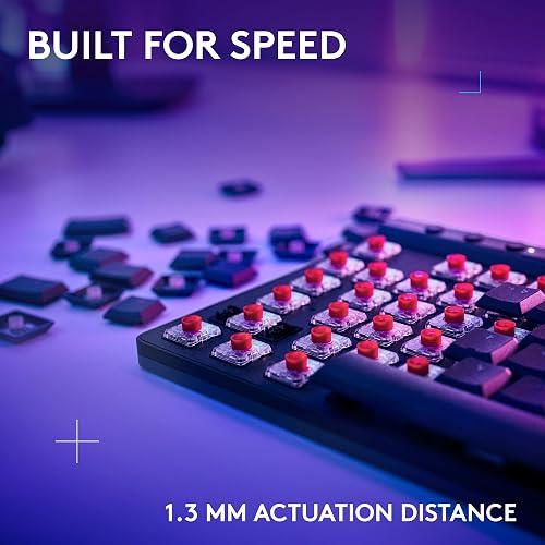 TECLADO GAMING RGB LOGITECH G515 LIGHTSPEED TKL MECÁNICO INALÁMBRICO BLUETOOTH INGLÉS 920-012535