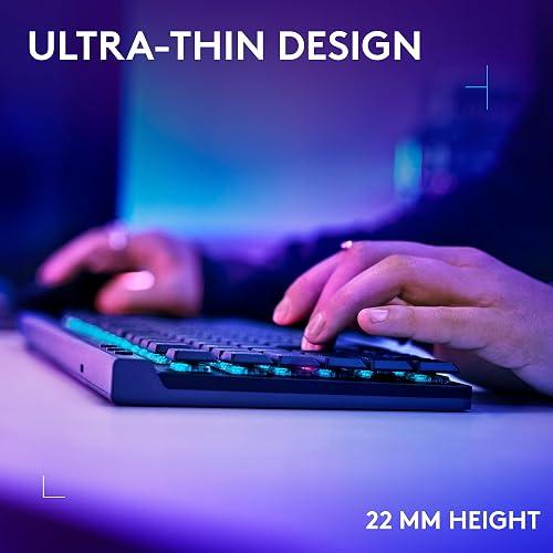 TECLADO GAMING RGB LOGITECH G515 LIGHTSPEED TKL MECÁNICO INALÁMBRICO BLUETOOTH INGLÉS 920-012535