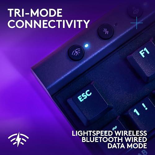 TECLADO GAMING RGB LOGITECH G515 LIGHTSPEED TKL MECÁNICO INALÁMBRICO BLUETOOTH INGLÉS 920-012535