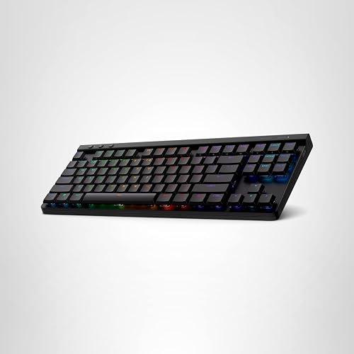 TECLADO GAMING RGB LOGITECH G515 LIGHTSPEED TKL MECÁNICO INALÁMBRICO BLUETOOTH INGLÉS 920-012535