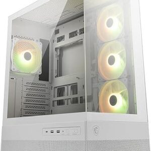 CASE RGB MSI MAG PANO 110R PZ  MID TOWER VENTILADORES 4 DE 120MM CON VIDRIO FRONTAL Y LATERAL 306-7G28R21-JA4
