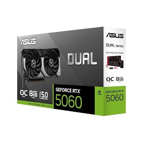 ASUS - DUAL-RTX5060-O8G - PCI Express 5.0 x16 - NVIDIA - GeForce RTX 5060 - GDDR7 - DisplayPort / HDMI