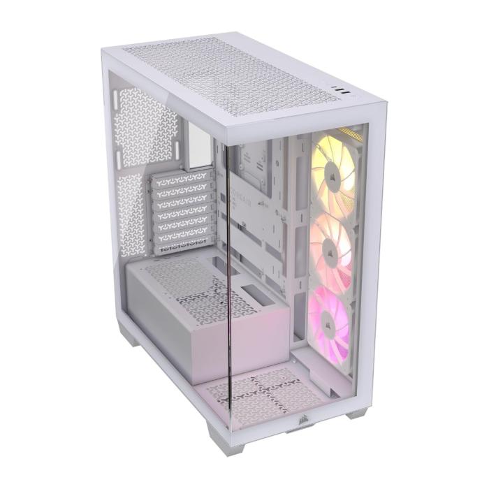 CASE CORSAIR 3500X ARGB WHITE MID TOWER VENTILADORES 3 DE 120MM CON VIDRIO LATERAL Y FRONTAL CC-9011279-WW