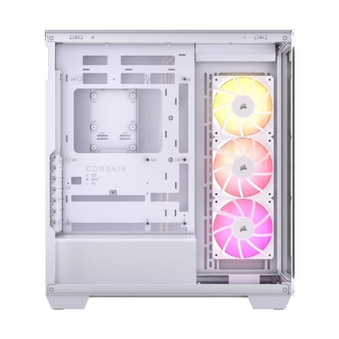 CASE CORSAIR 3500X ARGB WHITE MID TOWER VENTILADORES 3 DE 120MM CON VIDRIO LATERAL Y FRONTAL CC-9011279-WW