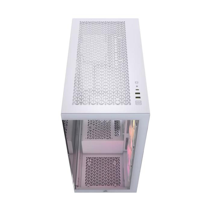 CASE CORSAIR 3500X ARGB WHITE MID TOWER VENTILADORES 3 DE 120MM CON VIDRIO LATERAL Y FRONTAL CC-9011279-WW