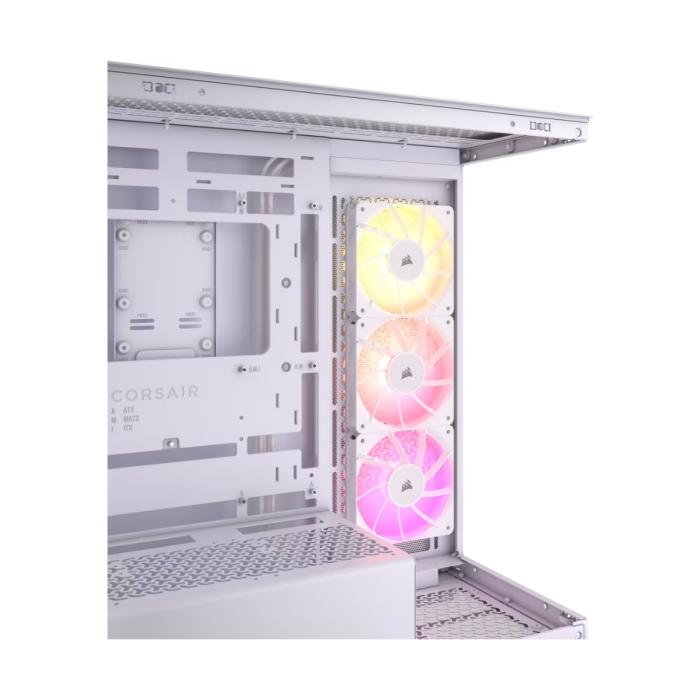 CASE CORSAIR 3500X ARGB WHITE MID TOWER VENTILADORES 3 DE 120MM CON VIDRIO LATERAL Y FRONTAL CC-9011279-WW