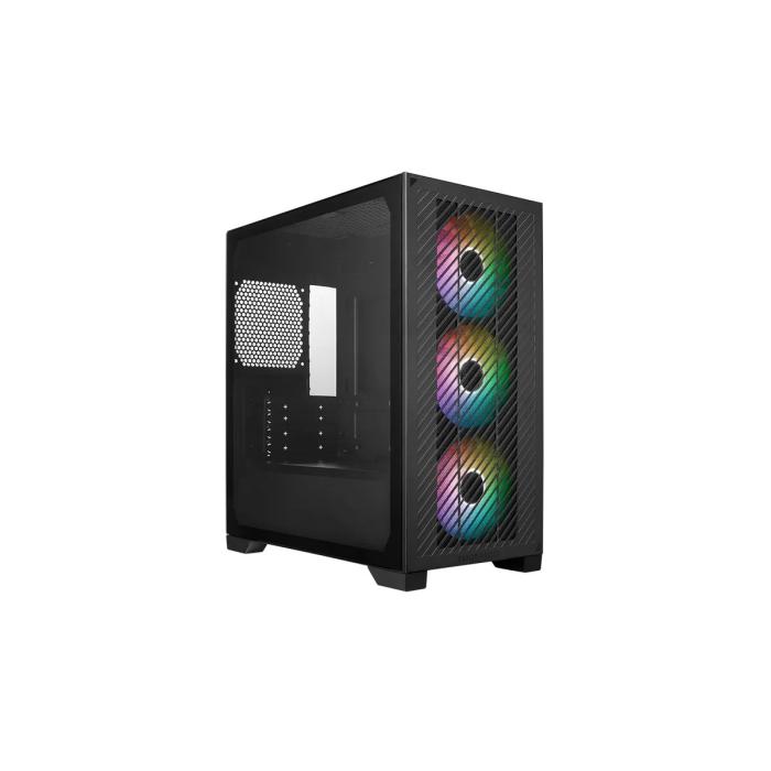 CASE GAMING RGB COOLER MASTER ELITE 301 MINI TOWER VENTILADORES 3 DE 120MM CON VIDRIO LATERAL Y MALLA FRONTAL E301-KGNN-S00
