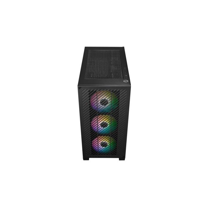 CASE GAMING RGB COOLER MASTER ELITE 301 MINI TOWER VENTILADORES 3 DE 120MM CON VIDRIO LATERAL Y MALLA FRONTAL E301-KGNN-S00