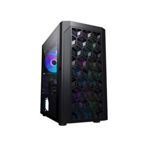 CASE EAGLE WARRIOR CG01YKRA001C MID TOWER SIN VENTILACION INCLUIDA SIN FUENTE CON PANTALLA DE 7.2 BK
