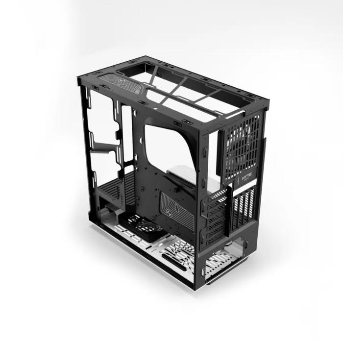 CASE GAMING HYTE Y40 MID TOWER VIDRIO TEMPLADO 1 ABANICO TRASERO Y 1 ABANICO CON VIDRIO PANORÁMICO LATERAL Y FRONTAL CS-HYTE-Y40-BW