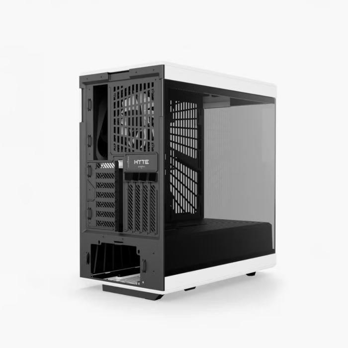 CASE GAMING HYTE Y40 MID TOWER VIDRIO TEMPLADO 1 ABANICO TRASERO Y 1 ABANICO CON VIDRIO PANORÁMICO LATERAL Y FRONTAL CS-HYTE-Y40-BW