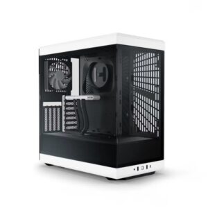 CASE GAMING HYTE Y40 MID TOWER VIDRIO TEMPLADO 1 ABANICO TRASERO Y 1 ABANICO CON VIDRIO PANORÁMICO LATERAL Y FRONTAL CS-HYTE-Y40-BW