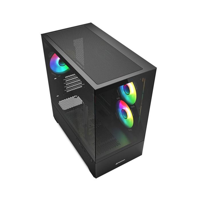 CASE RGB SHARKOON MK6 MID TOWER VENTILADORES 3 DE 120MM CON VIDRIO LATERAL 4044951041794