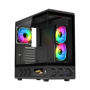 CASE GAMING RGB EAGLE WARRIOR CG01W8RA001C MID TOWER SIN VENTILACIÓN INCLUIDA CON VIDRIO LATERAL