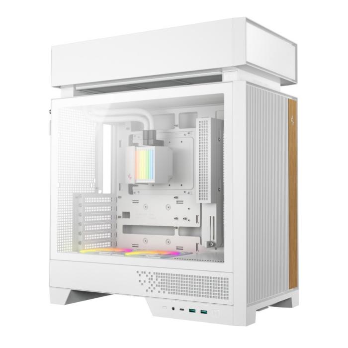 CASE RGB DEEPCOOL CL6600 MID TOWER VENTILADORES DE 2 DE 120MM CON MALLA FRONTAL Y ENFRIAMIENTO LIQUI