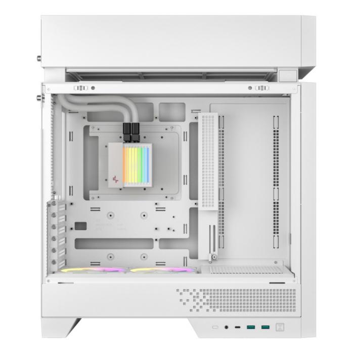 CASE RGB DEEPCOOL CL6600 MID TOWER VENTILADORES DE 2 DE 120MM CON MALLA FRONTAL Y ENFRIAMIENTO LIQUI
