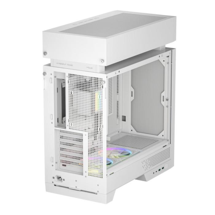 CASE RGB DEEPCOOL CL6600 WH MID TOWER VENTILADORES DE 2 DE 120MM CON MALLA FRONTAL Y ENFRIAMIENTO