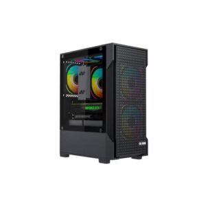 CASE EAGLE WARRIOR CG09J2RA001C MINI TOWER SIN VENTILACIÓN INCLUIDA CON PANEL LATERAL NEGRO