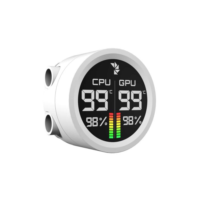 ENFRIAMIENTO LIQUIDO RGB AEROCOOL ABYSS L360R DIGI WHT AIO 360MM ACLA-AD36117.21 BLANCO