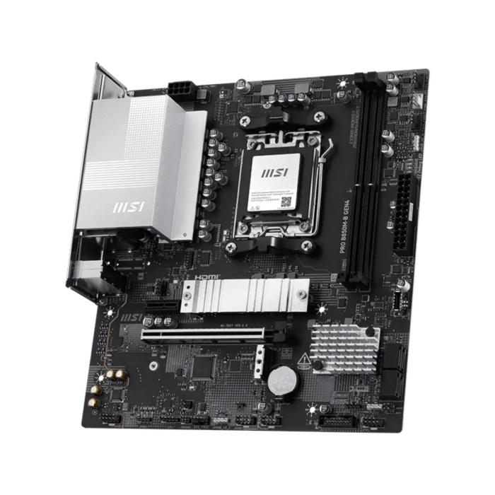 TARJETA MADRE MSI PRO B850M-B GEN4 M5 MATX DDR5 911-7E87-003 NEGRO/BLANCO