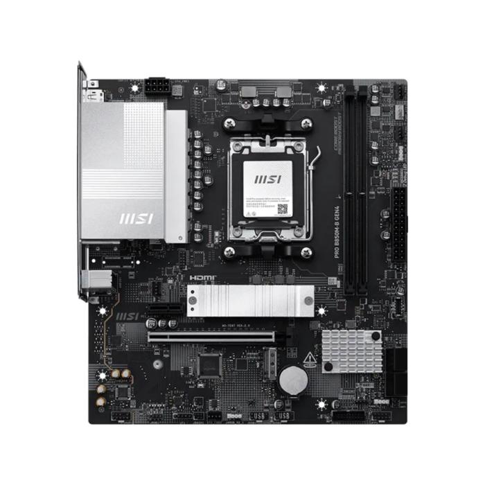 TARJETA MADRE MSI PRO B850M-B GEN4 M5 MATX DDR5 911-7E87-003 NEGRO/BLANCO