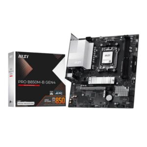 TARJETA MADRE MSI PRO B850M-B GEN4 M5 MATX DDR5 911-7E87-003 NEGRO/BLANCO