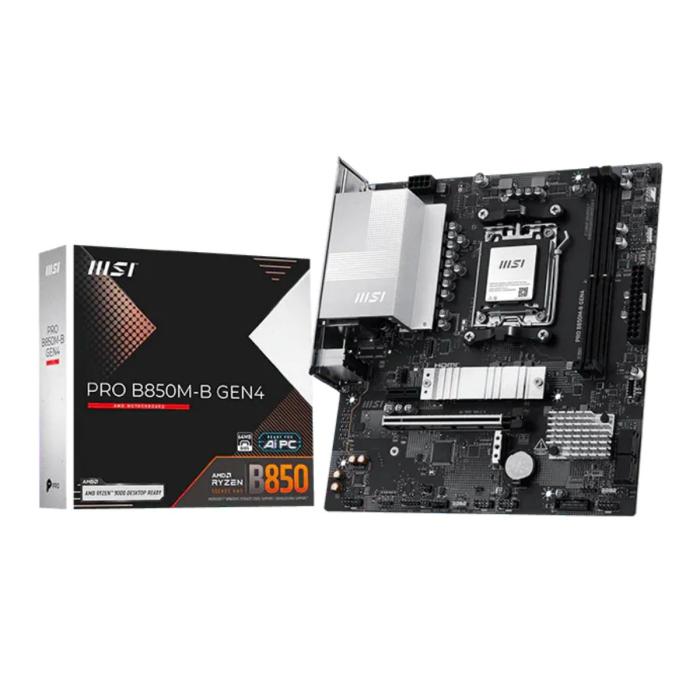 TARJETA MADRE MSI PRO B850M-B GEN4 M5 MATX DDR5 911-7E87-003 NEGRO/BLANCO