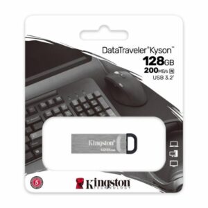 MEMORIA USB 512GB KINGSTON DATA TRAVELER KYSON USB-A 3.2 GEN 1 DTKN/512GB PLATEADA